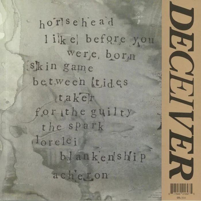 Back cover — DIIV — Deceiver