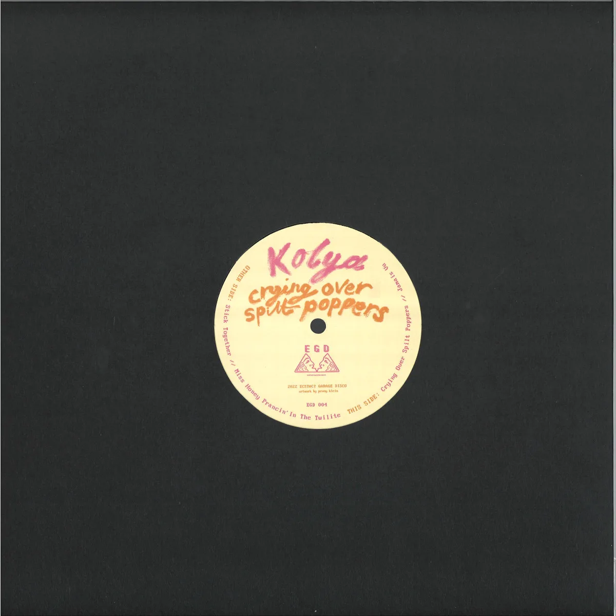 Back cover — Kolya — Crying Over Spilt Poppers EP