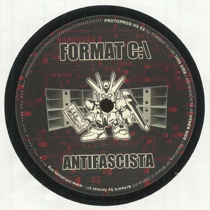 Front cover — FORMAT C / ZEBES OMEGA SOUNDSYSTEM — Antifascista