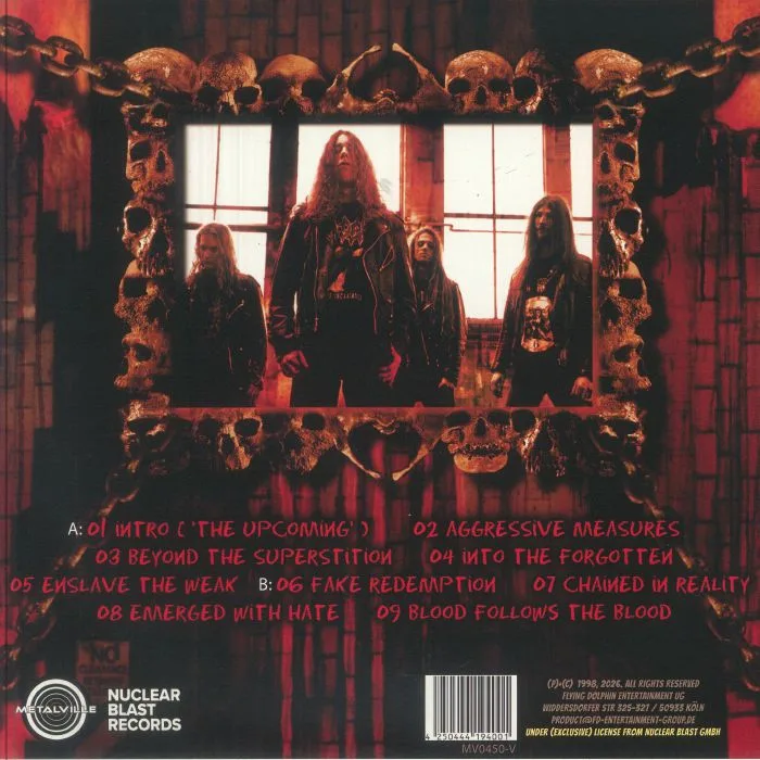 Back cover — SINISTER — Aggressive Measures