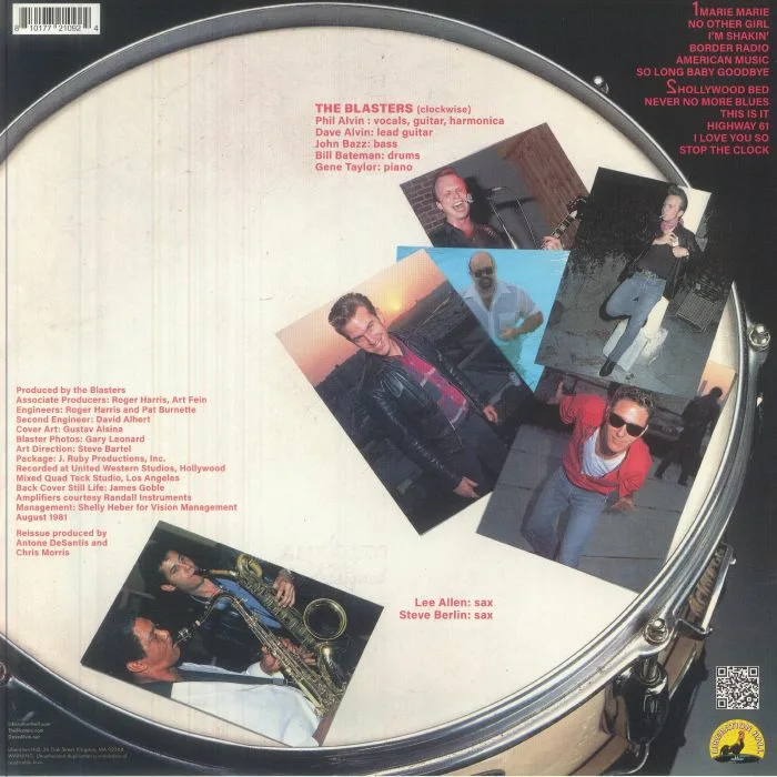 Back cover — The BLASTERS — The Blasters (reissue)
