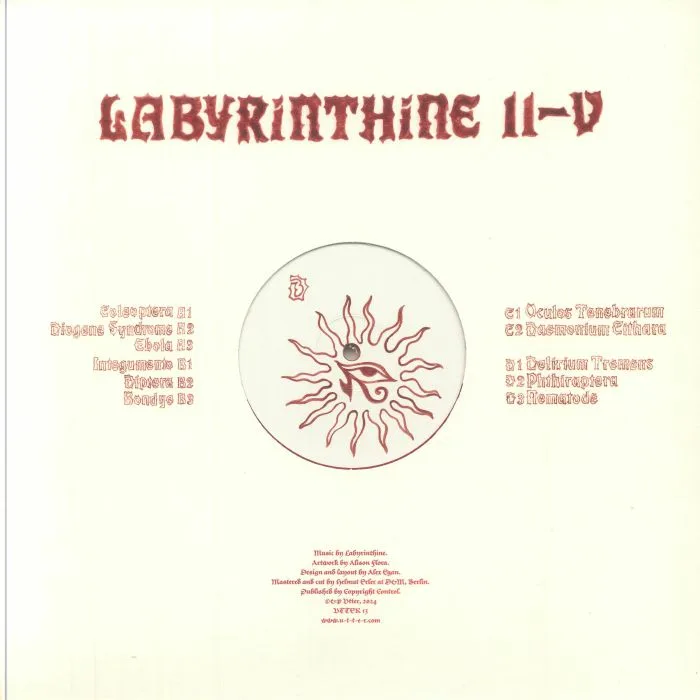 Обратная сторона обложки — LABYRINTHINE — II-V