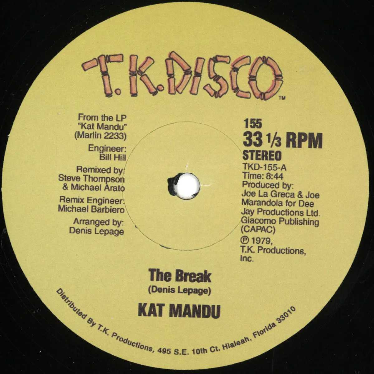 Kat Mandu/Quartz — The Break / Beyond The Clouds