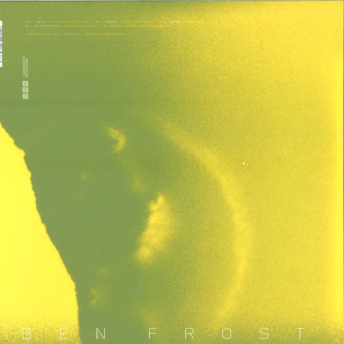 Обратная сторона обложки — Ben Frost — V A R I A N T
