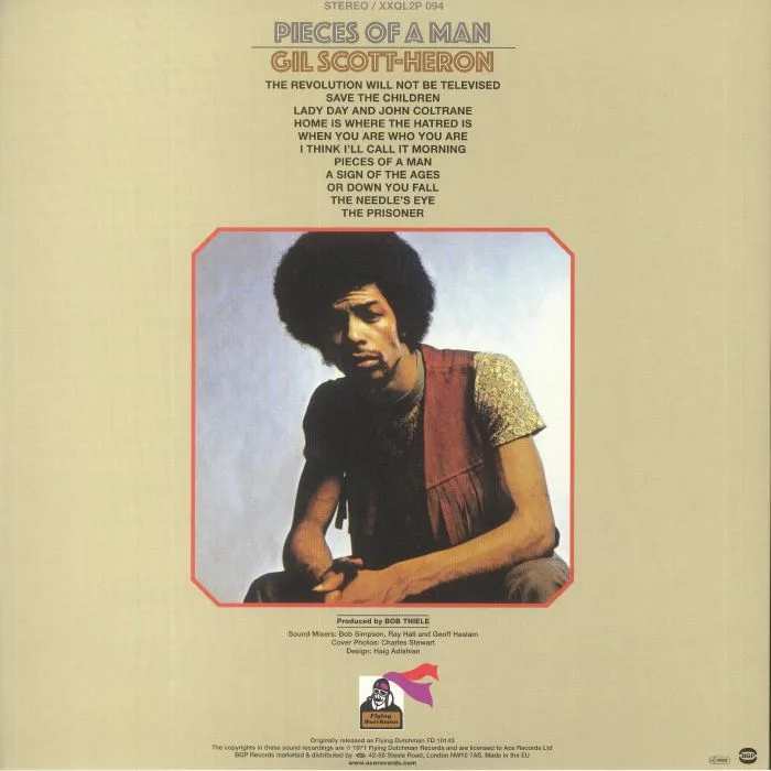 Обратная сторона обложки — Gil SCOTT HERON — Pieces Of A Man (AAA 2 Disc Edition)