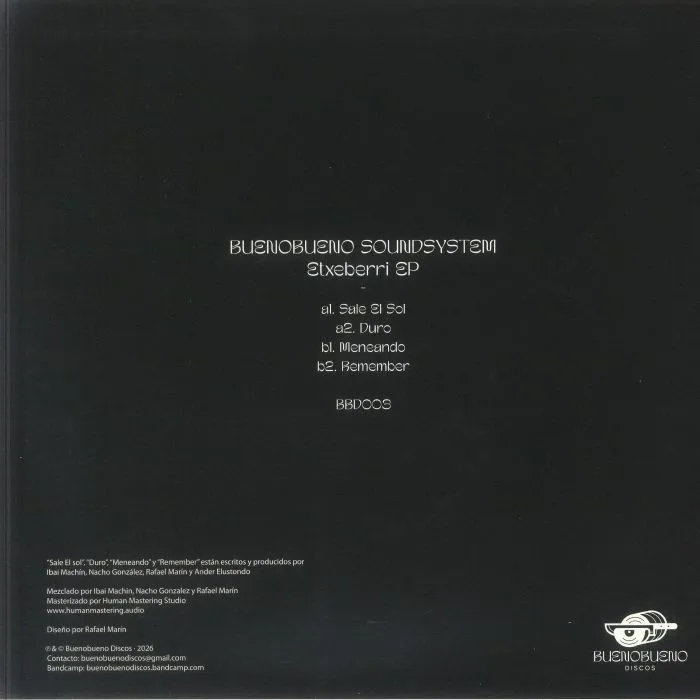 Обратная сторона обложки — BUENOBUENO SOUNDSYSTEM — Etxeberri EP
