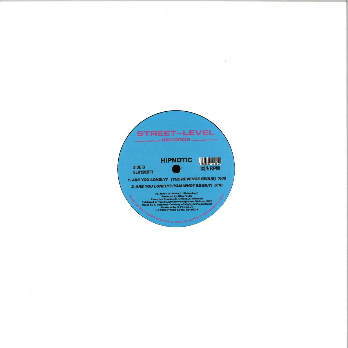 Back cover — Hipnotic — Are You Lonely Remixes