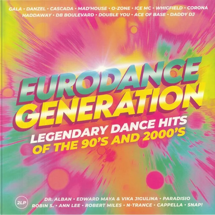 Лицевая сторона обложки — Various — EURODANCE GENERATION LP 2x12"