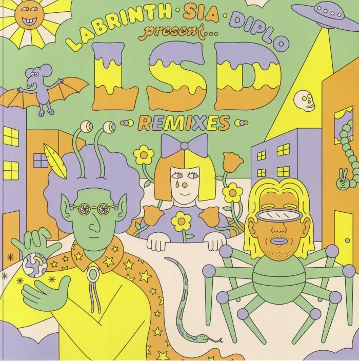 Лицевая сторона обложки — LABRINTH / SIA / DIPLO present LSD — Remixes (Record Store Day Black Friday RSD 2024)