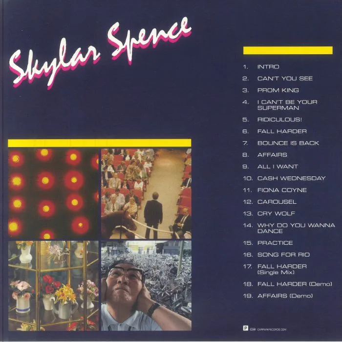 Back cover — Skylar SPENCE — Prom King (10th Anniversary Edition)