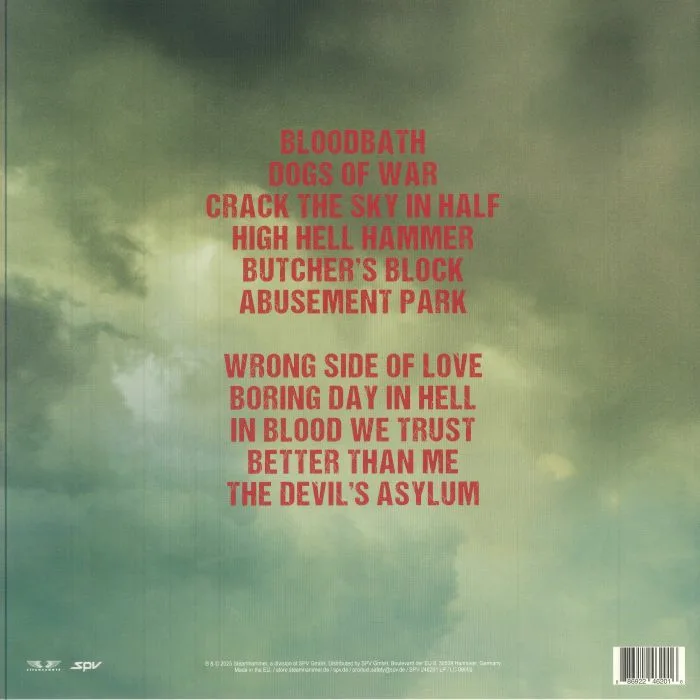 Back cover — VICIOUS RUMORS — The Devil's Asylum