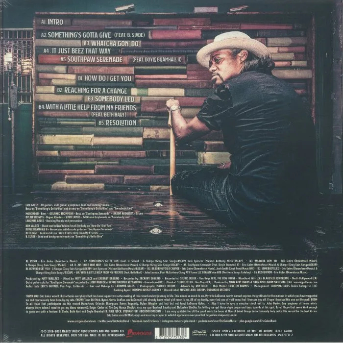 Обратная сторона обложки — Eric GALES — The Bookends (reissue)