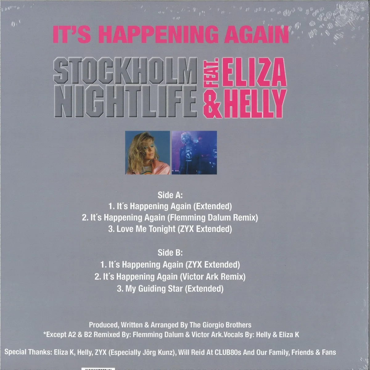 Обратная сторона обложки — Stockholm Nightlifefeat.Helly — It‘s Happening Again
