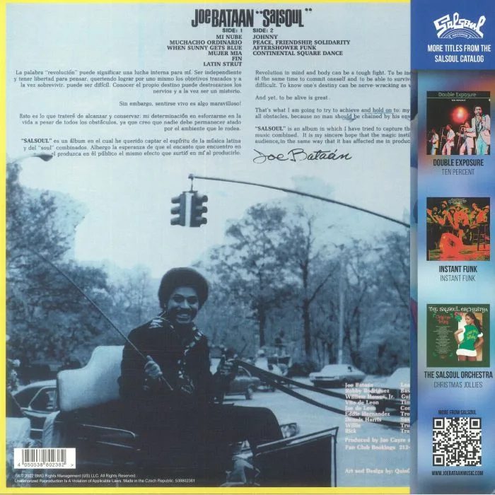 Back cover — Joe BATAAN — Salsoul (reissue)