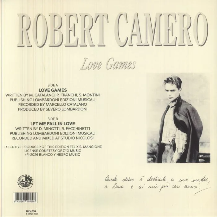 Обратная сторона обложки — Robert CAMERO — Love Games