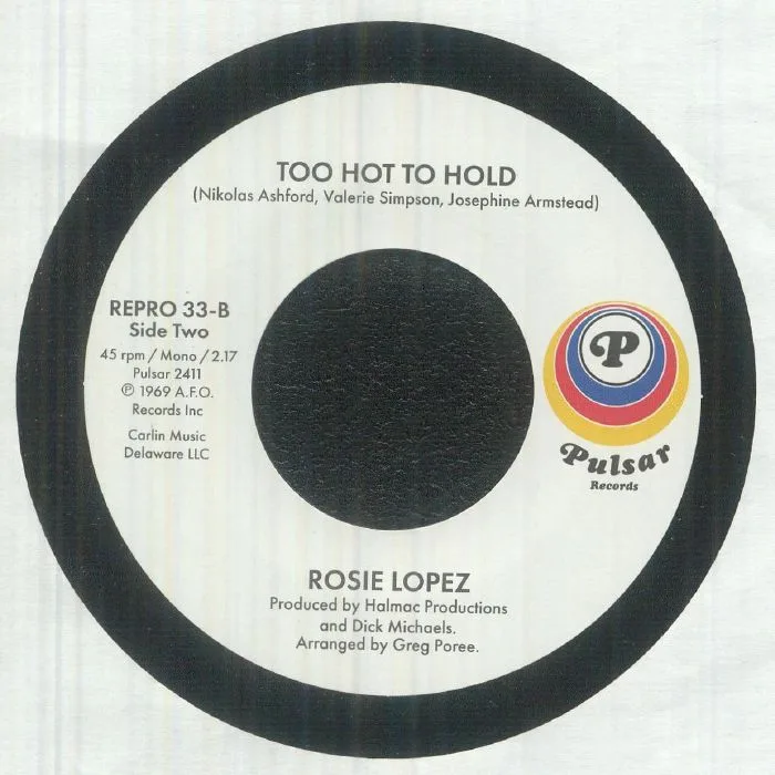 Back cover — Rosie LOPEZ — I'll Never Grow Tired