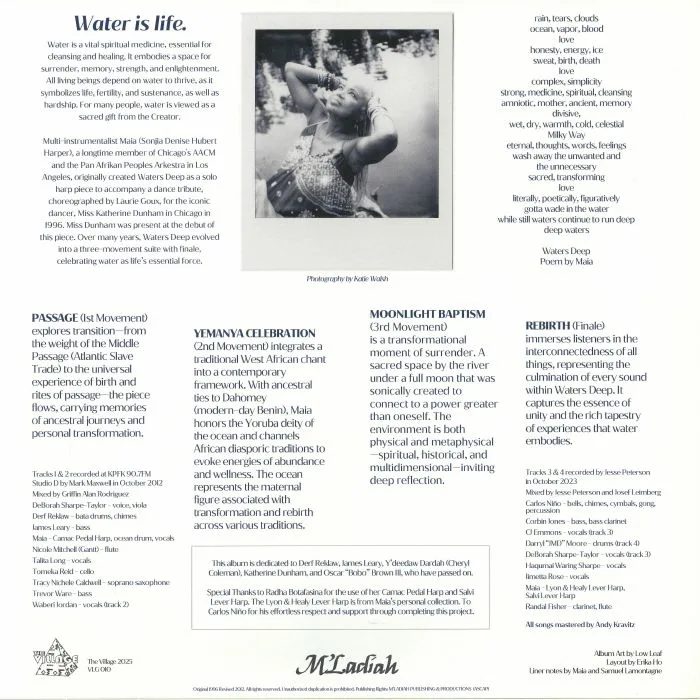 Back cover — MAIA — Waters Deep