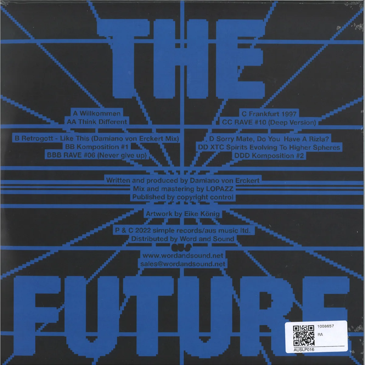 Обратная сторона обложки — Damiano Von Erckert — The Past / The Future 2x12"