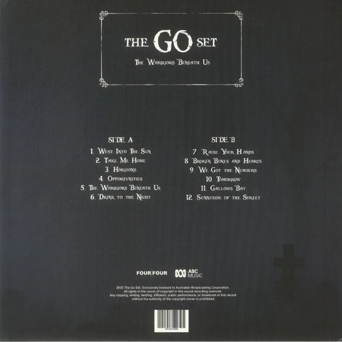 Обратная сторона обложки — The GO SET — The Warriors Beneath Us