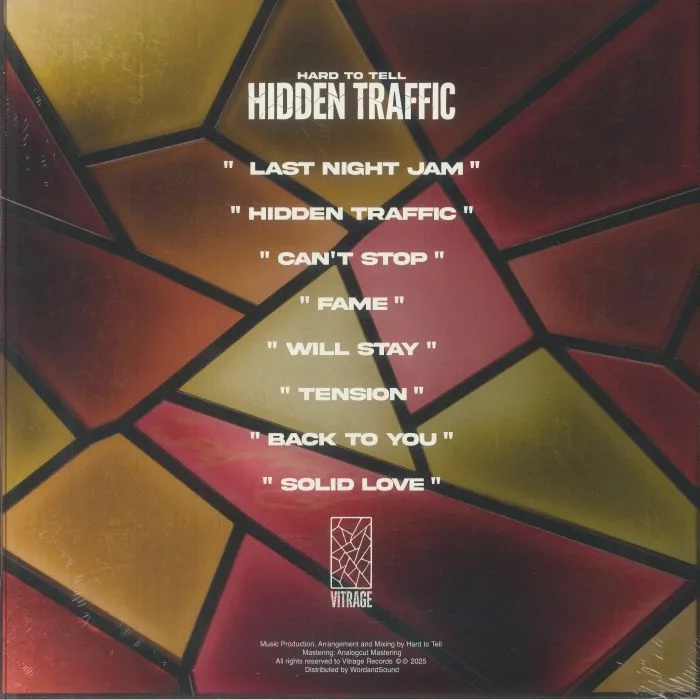 Обратная сторона обложки — HARD TO TELL — Hidden Traffic