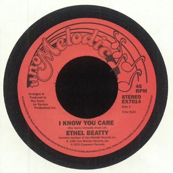 Front cover — Ethel BEATTY — I Know You Care (reissue)