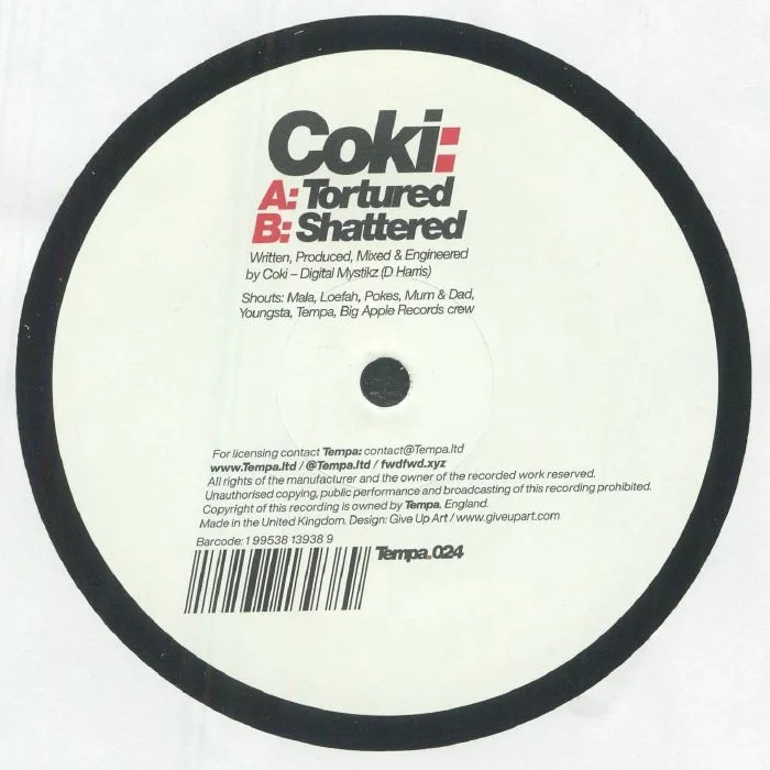 Back cover — COKI — Tortured (reissue)