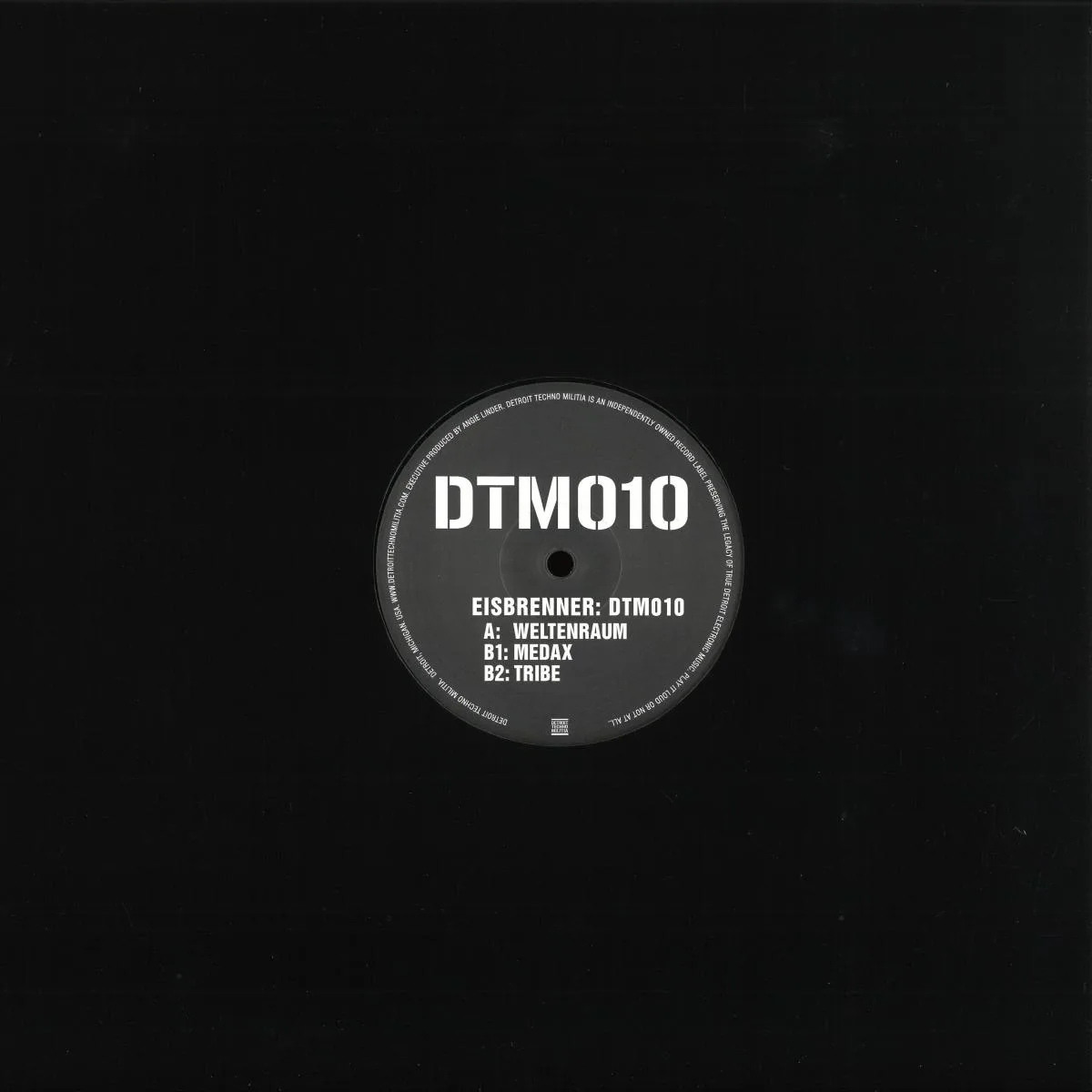 Back cover — EISBRENNER — DTM010 LP