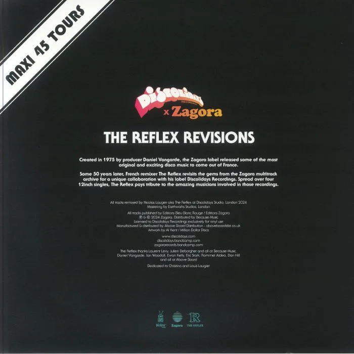 Back cover — GIBSON BROTHERS / THE REFLEX — Harlem Bound: The Reflex Revisions