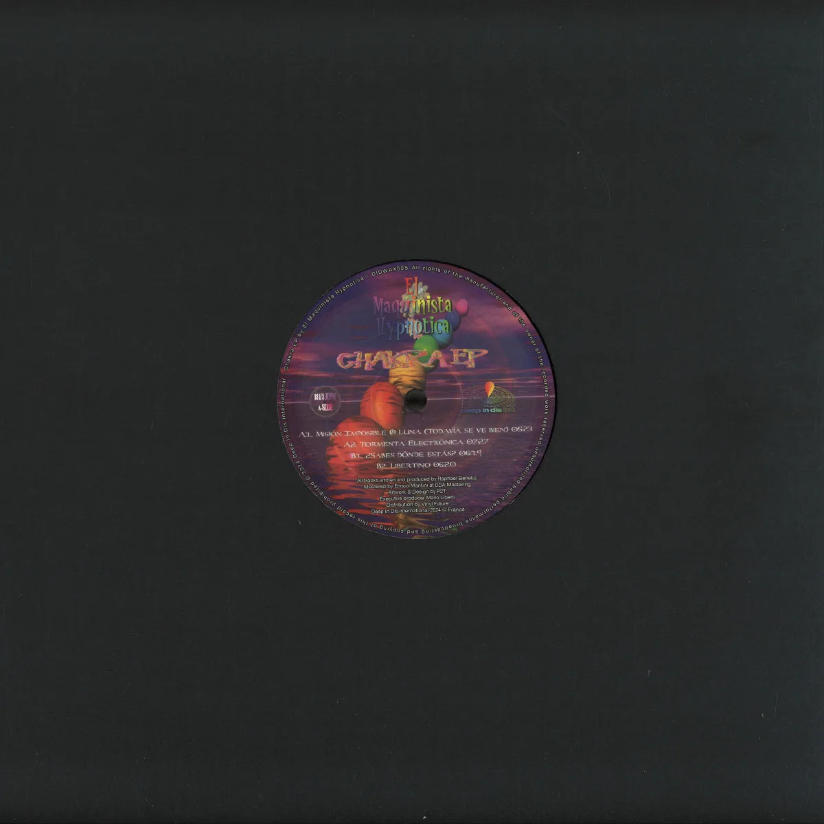 Back cover — El Maquinista Hypnotica — Chakra EP