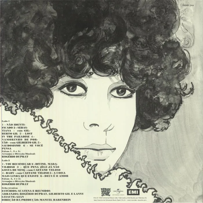 Back cover — Gal COSTA — Gal Costa (reissue)