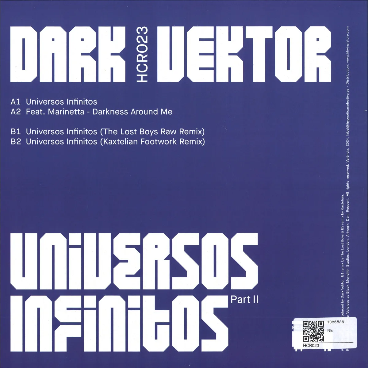 Back cover — Dark Vektor — Universos Infinitos II