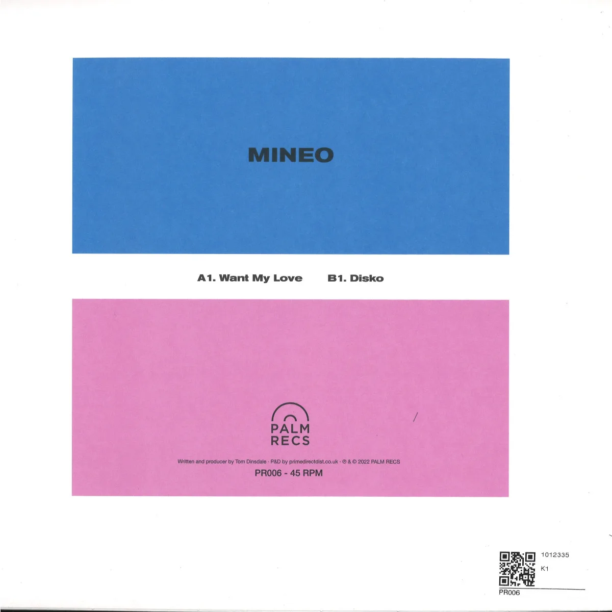 Back cover — Mineo — Want My Love