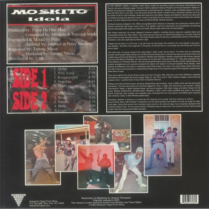 Обратная сторона обложки — MOSKITO — Idolar