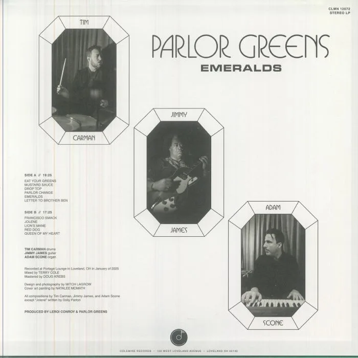 Обратная сторона обложки — PARLOR GREENS — Emeralds