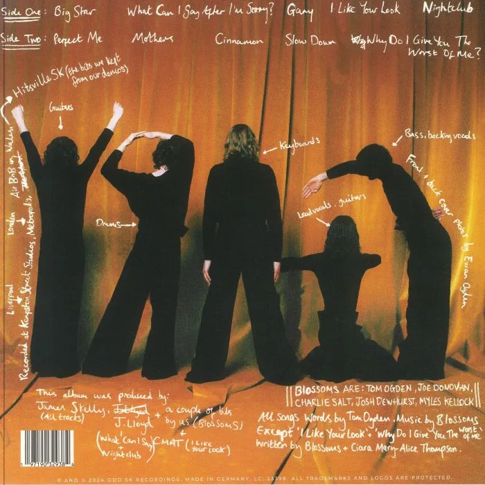 Back cover — BLOSSOMS — Gary