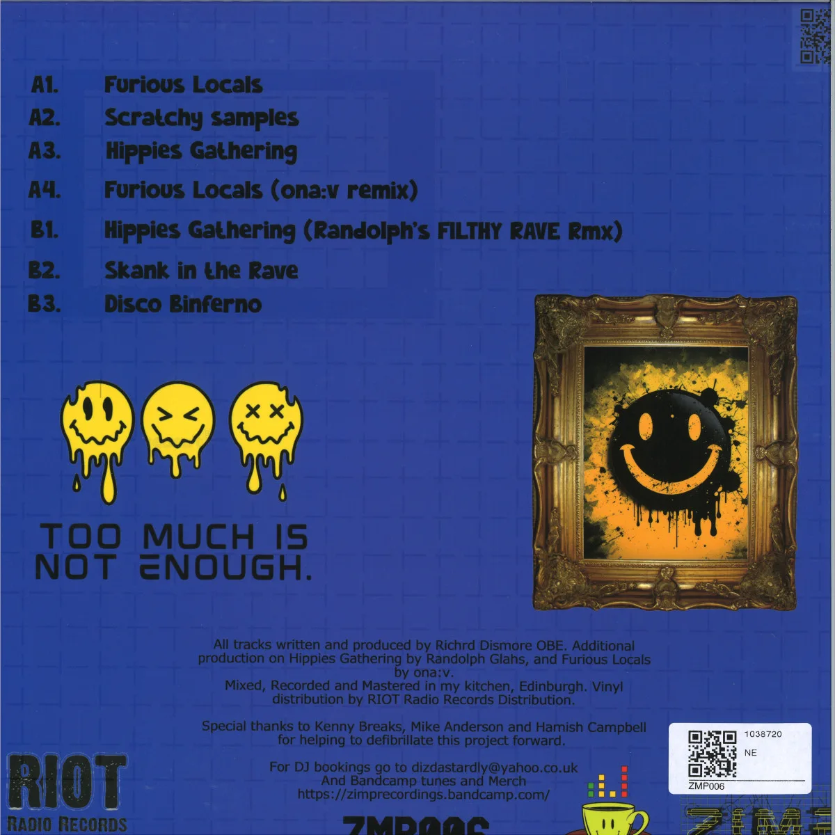 Back cover — Filthy Rich — Rave E.P