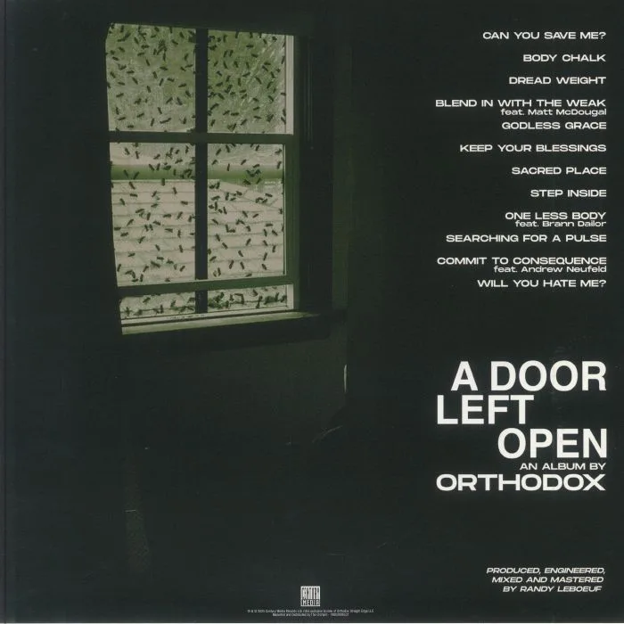 Back cover — ORTHODOX — A Door Left Open