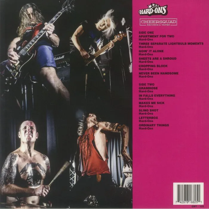 Back cover — HARD ONS — Ripper 23: 12 Original Hits