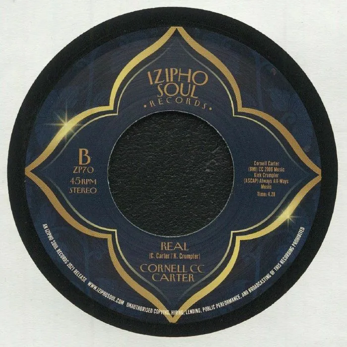 Back cover — Cornell CC CARTER — Don't You Love It / Real