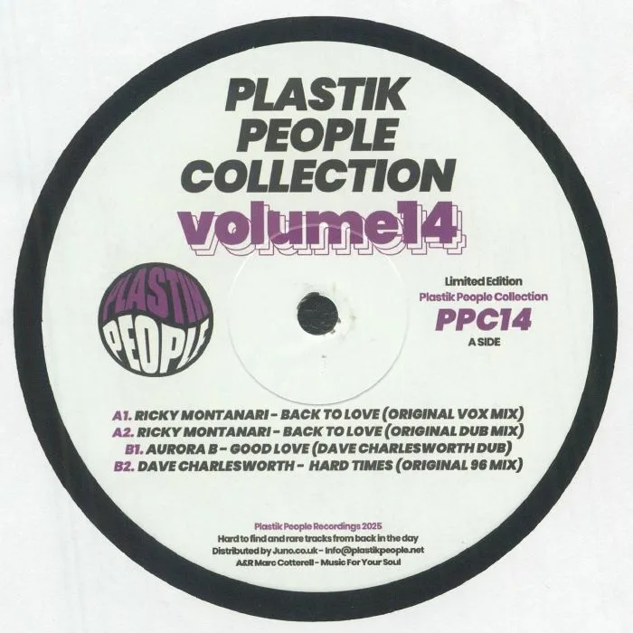Front cover — Ricky MONTANARI / DAVE CHARLESWORTH / AURORA B — Plastik People Collection Vol 14