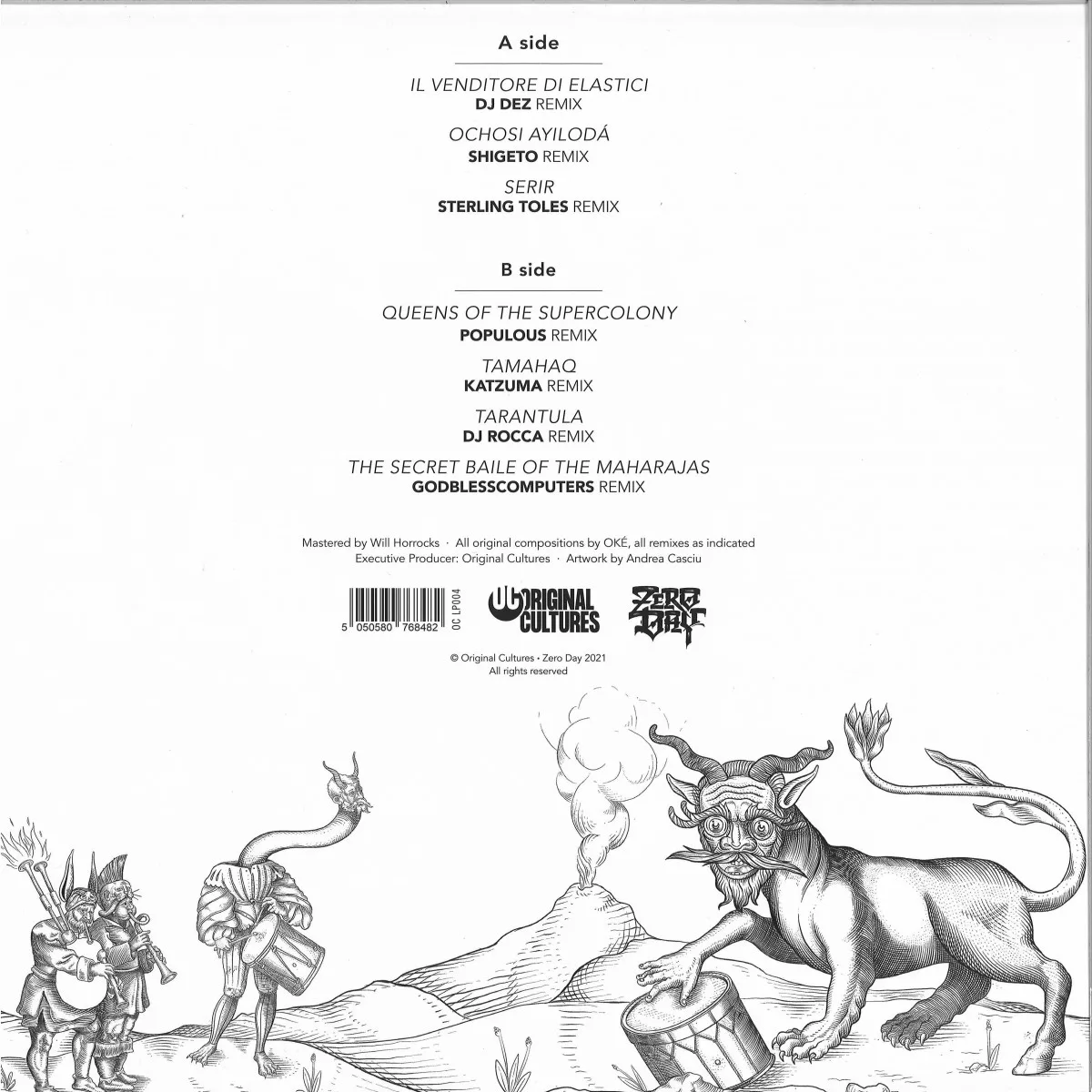 Back cover — Oké — Oasi (Deserto Remixed)