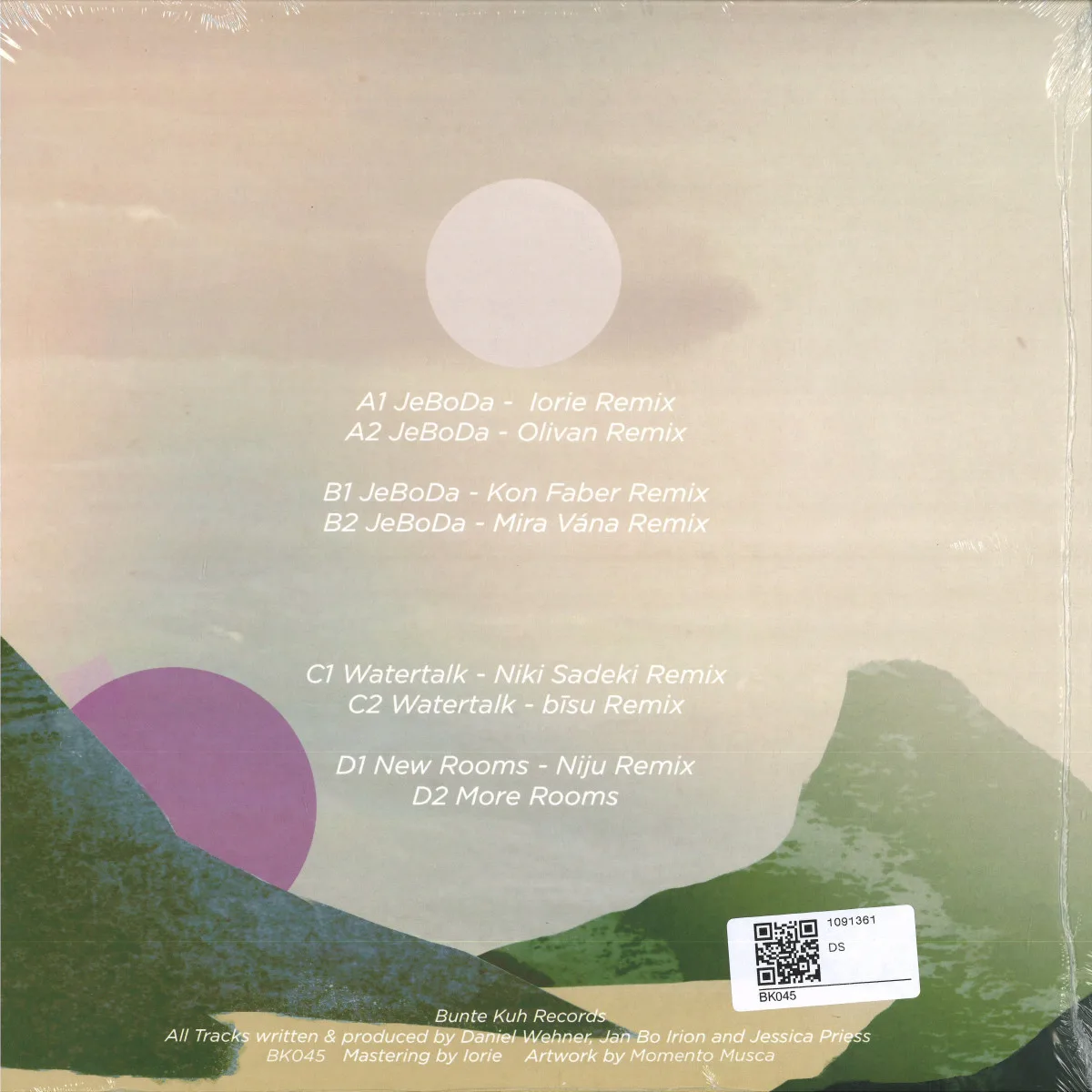 Back cover — Dan Bay,Chill Sander&Between Machines — JeBoDa Remixes LP 2x12"
