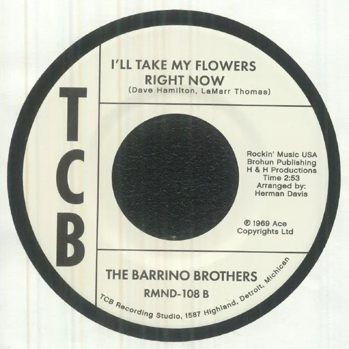 Back cover — The BARRINO BROTHERS — Just A Mistake