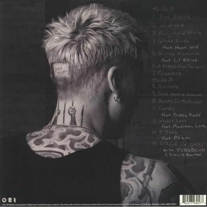 Обратная сторона обложки — MACHINE GUN KELLY — Hotel Diablo