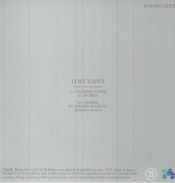 Обратная сторона обложки — LOST TAPES — Crossing Towns