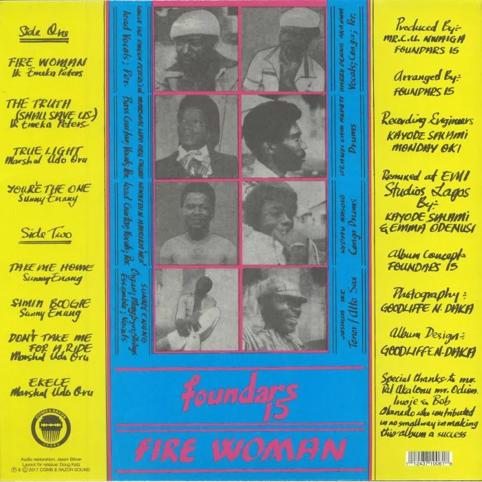 Обратная сторона обложки — FOUNDARS 15 — Fire Woman