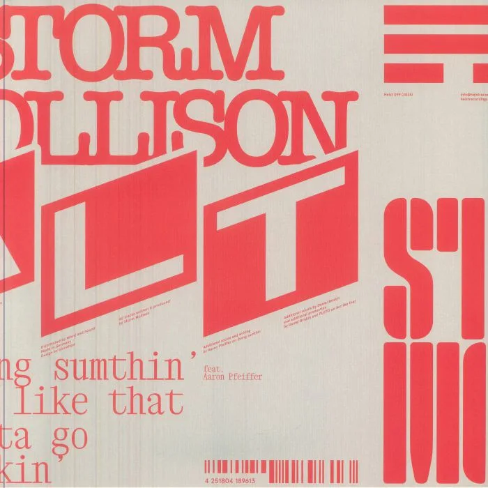 Лицевая сторона обложки — Storm MOLLISON — Alt EP