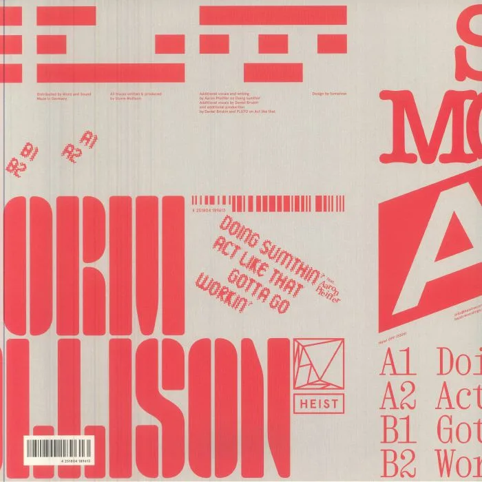 Обратная сторона обложки — Storm MOLLISON — Alt EP