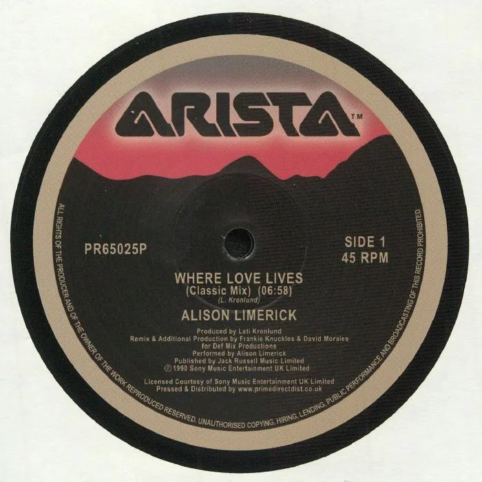 Лицевая сторона обложки — Alison LIMERICK — Where Love Lives (30th Anniversary Edition)