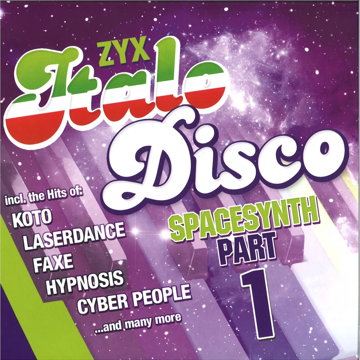 Лицевая сторона обложки — Various — ZYX Italo Disco Spacesynth Part 1